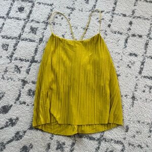 a new day Mustard Pleated Camisole